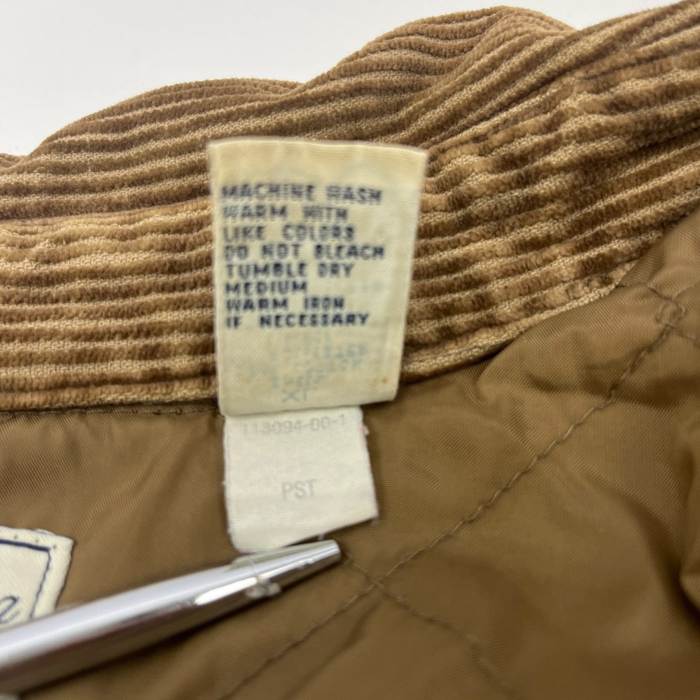 Vintage 90s GAP Quilted Lined Corduroy Shacket Chestnut Shirt Jacket Y2K Preppy - Picture 15 of 15